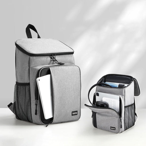 Baona BN-K012 Multifunctional Large-capacity Laptop Backpack Business Backpack(Gray)