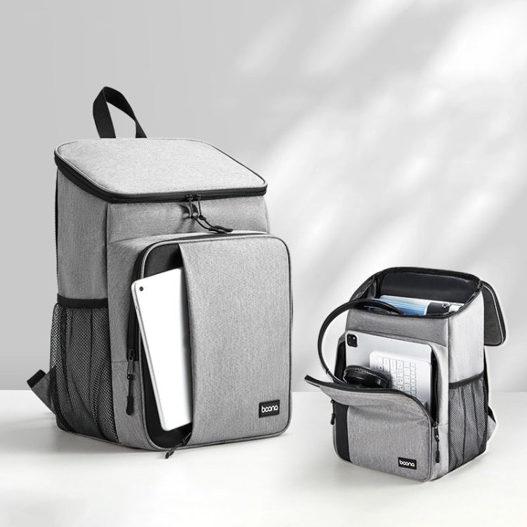 Baona BN-K012 Multifunctional Large-capacity Laptop Backpack Business Backpack(Gray)