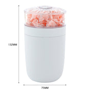 230ml Flower Air Humidifier USB Home Car Aroma Humidifier With Colorful Ambient Light(White)