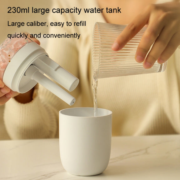 230ml Flower Air Humidifier USB Home Car Aroma Humidifier With Colorful Ambient Light(White)
