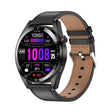 1.43 inch AMOLED Screen Smartwatch Heart Rate Blood Pressure Monitoring Bluetooth Talking Sports Watch, Color: Black Leather Strap - Smart Watches by PMC TechLife | Online Shopping South Africa | PMC TechLife | Buy Now Pay Later Mobicred