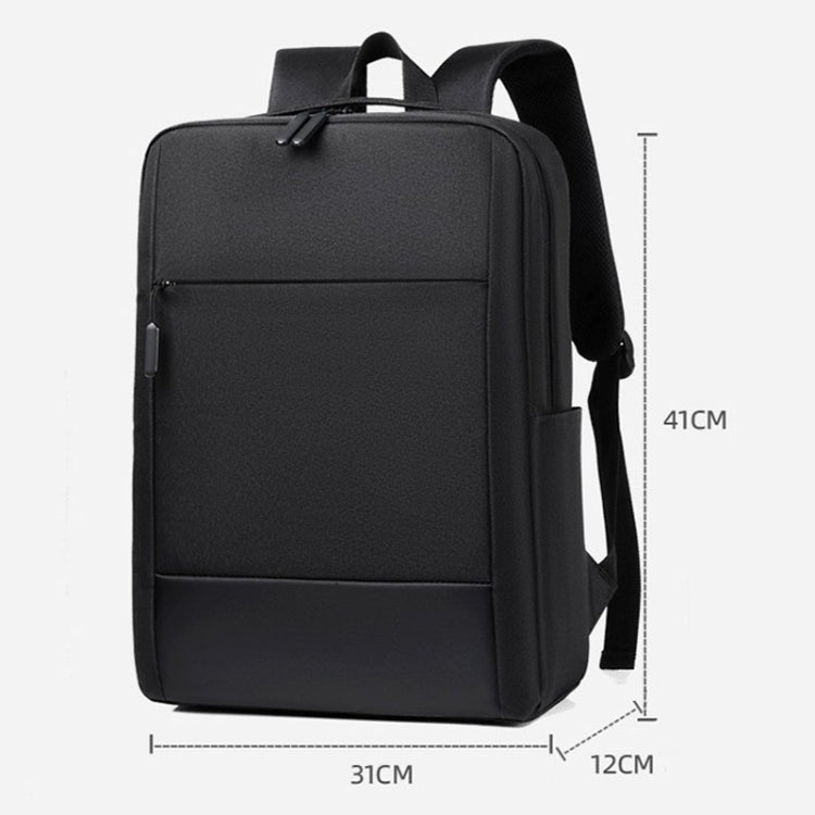 Large-capacity Travel Business Water-resistant Laptop Backpack(Gray)