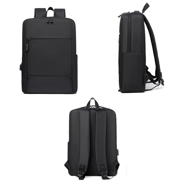 Large-capacity Travel Business Water-resistant Laptop Backpack(Gray)