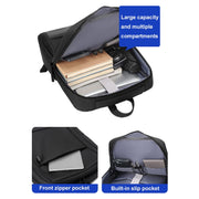 Large-capacity Travel Business Water-resistant Laptop Backpack(Gray)