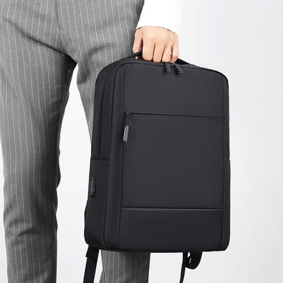 Large-capacity Travel Business Water-resistant Laptop Backpack(Gray)