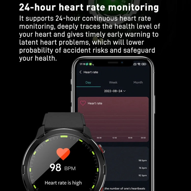 Outdoor GPS Sport Watch 1.32inch HD Round Screen Multi Sport Mode Smartwatch(Silver) - Smart Watches by PMC TechLife | Online Shopping South Africa | PMC TechLife | Buy Now Pay Later Mobicred