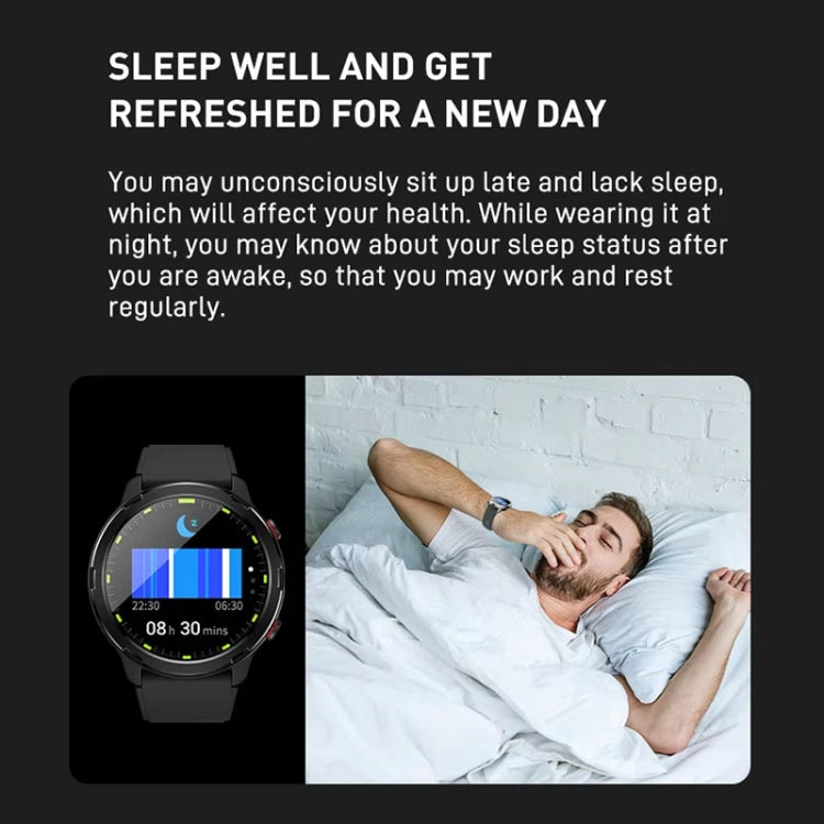 Outdoor GPS Sport Watch 1.32inch HD Round Screen Multi Sport Mode Smartwatch(Black)