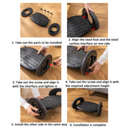 Adjustable Rocking Footrest Home Office Massage Foot Pedal