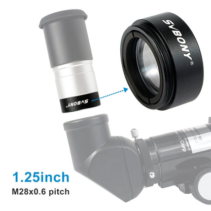 SVBONY F9115A Fine Thread 1.25 inch 0.5x Eyepiece Reducing Lens - free shipping - PMC Jewellery - Order now!