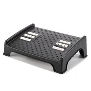 Double-row Roller Massage Foot Pedal Footrest Under the Table(Black)
