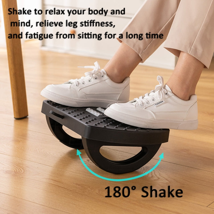 Mini Semicircular 180 Degree Swing Footstool Massage Footrest With Handle(Black) - free shipping - PMC TechLife - Order now!