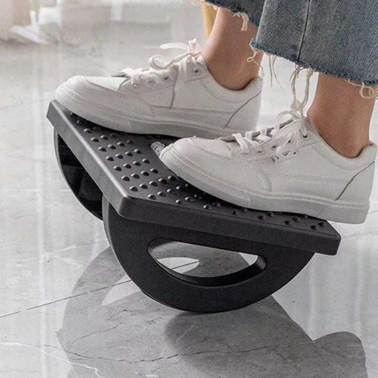 Office Footrest Footstool Under Desk Step Stool(Black)