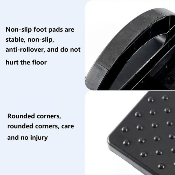 Office Footrest Footstool Under Desk Step Stool(Gray)