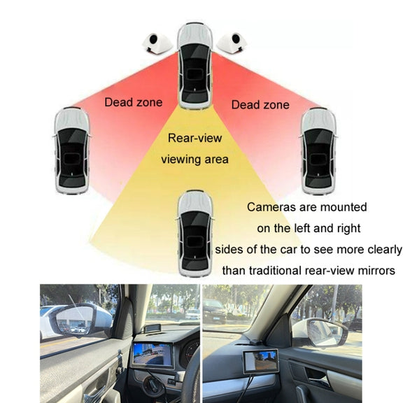 5 Inch AHD Video Monitor Car Reversing High-Definition Camera, Specification: No Video Recording + Blind Spot