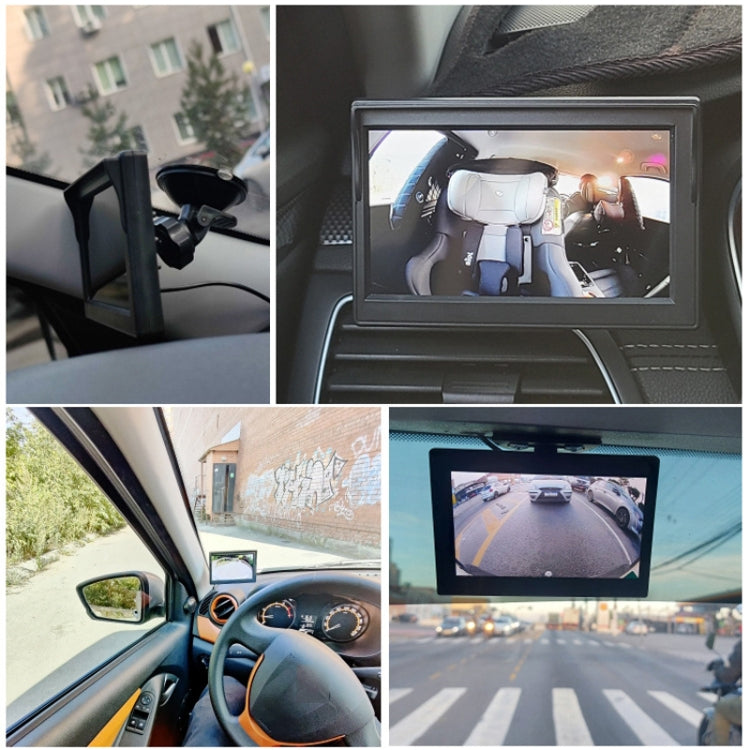 5 Inch Carplay Portable Surveillance Video Car Display, Specification: With Two-way Camera