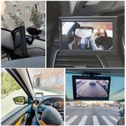 5 Inch Carplay Portable Surveillance Video Car Display, Specification: Folding Screen + White Two-way Camera Side-mounted