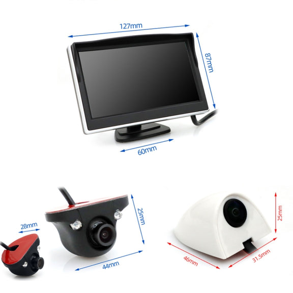 5 Inch Carplay Portable Surveillance Video Car Display, Specification: With Two-way Camera