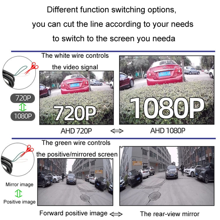 5 Inch Carplay Portable Surveillance Video Car Display, Specification: Folding Screen + White Two-way Camera Side-mounted