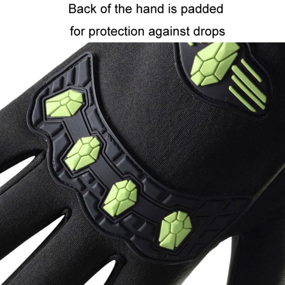 LANYIER Fall Winter Men Outdoor Motorcycle Gloves Riding Warm Windproof Anti-Slip Water-resistant Touch Screen Gloves, Size: Average(Blue)
