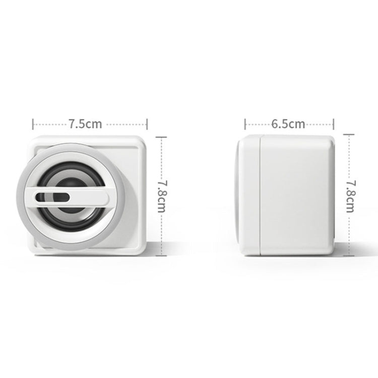 K1 Mini Desktop Computer Wired Speakers USB Subwoofer Speaker, Color: Light Edition White