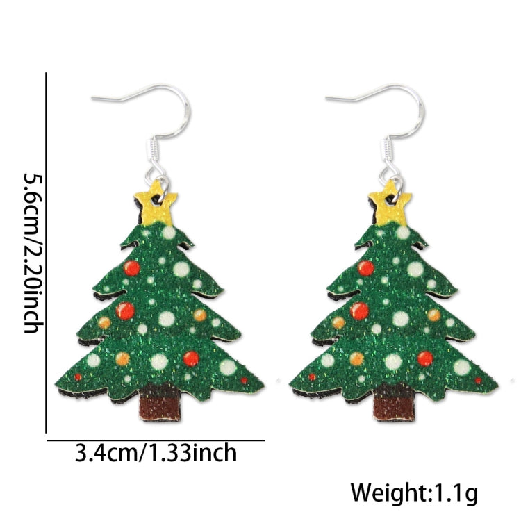 Christmas Element Cartoon Decoration Earrings Shiny Earrings, Spec: Tree - free shipping - PMc TechLife - Order now!