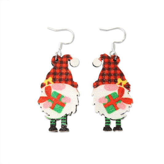 Christmas Element Cartoon Decoration Earrings Shiny Earrings, Spec: Rudolph - free shipping - PMC Jewellery - Order now!