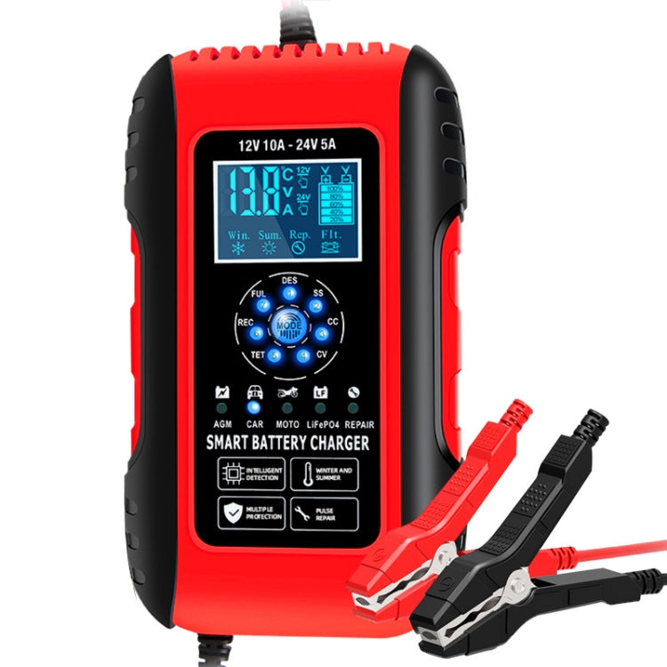ANHTCzyx 12V/24V 6-180AH 7-Stage Smart Car Motorcycle Battery Charger(UK Plug) - free shipping - PMC Jewellery - Order now!