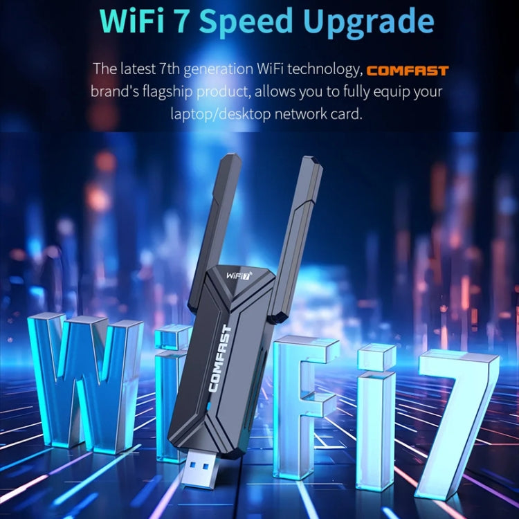 COMFAST CF-983BE WiFi7 Tri-Band 6500Mbps USB Wireless Network Adapter PC Network Card - free shipping - PMC Jewellery - Order now!
