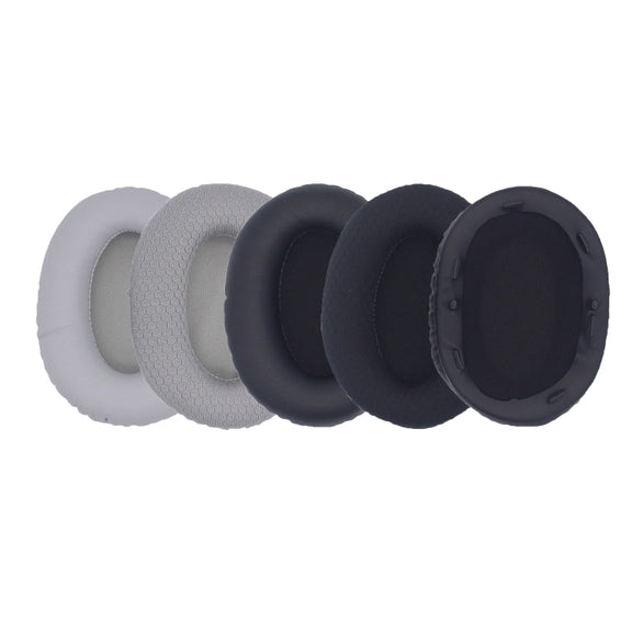 1pair For Razer Opus X Headphone Replacement Sponge Cover Ear Pad Accessories(Gray Leather)