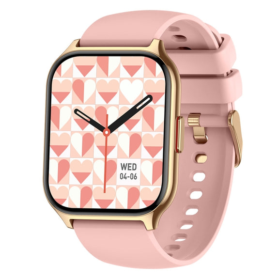 Blood Oxygen / Sleep / Heart Rate Wellness Tracking Smart Watch Square Sports Watch(Pink)