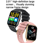Blood Oxygen / Sleep / Heart Rate Wellness Tracking Smart Watch Square Sports Watch(Silver Gray)