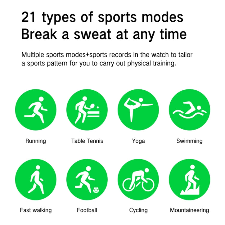 Blood Oxygen / Sleep / Heart Rate Health Monitoring Smart Watch Square Sports Watch(Black) - Smart Watches by PMC TechLife | Online Shopping South Africa | PMC TechLife | Buy Now Pay Later Mobicred