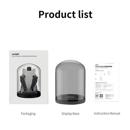 For DJI Mini 4 Pro / 3 / 3 Pro LKTOP Display Base Dustproof Display Stand(Black) - free shipping - PMC Jewellery - Order now!