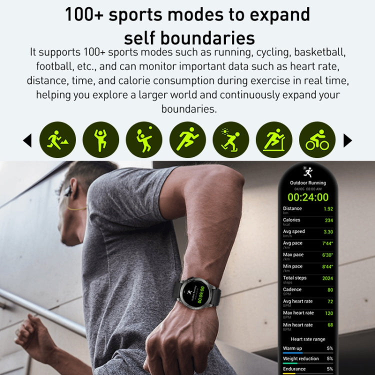 Outdoor Sports Smart Watch 1.43 Inch Ultra HD AMOLED Screen Bluetooth Talking Watch(Orange)