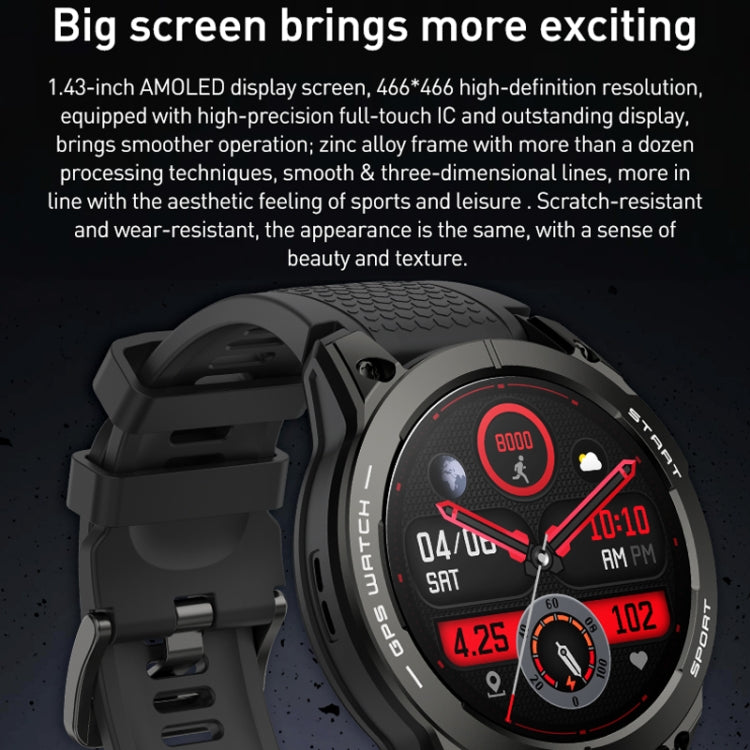 Outdoor Sports Smart Watch 1.43 Inch Ultra HD AMOLED Screen Bluetooth Talking Watch(Orange)