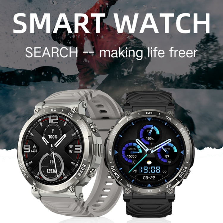 Bluetooth Talk Outdoor Pedometer Exercise Heart Rate Sleep Monitoring Smart Watch(Silver) - Smart Watches by PMC TechLife | Online Shopping South Africa | PMC TechLife | Buy Now Pay Later Mobicred