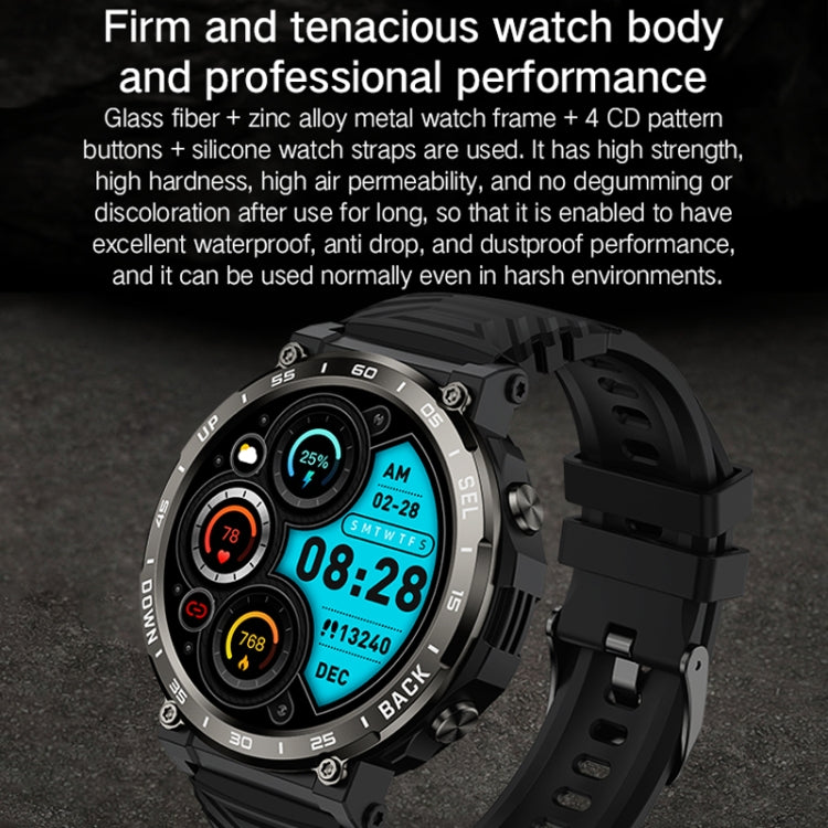 Bluetooth Talk Outdoor Pedometer Exercise Heart Rate Sleep Monitoring Smart Watch(Silver) - Smart Watches by PMC TechLife | Online Shopping South Africa | PMC TechLife | Buy Now Pay Later Mobicred