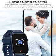 Bluetooth Talk HD Large Screen Heart Rate Oxygen Monitoring Multi-Sport Mode Smart Watch(Purple)