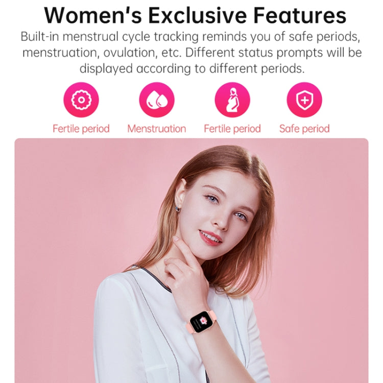 Bluetooth Talk HD Large Screen Heart Rate Oxygen Monitoring Multi-Sport Mode Smart Watch(Pink) - free shipping - PMC TechLife - Order now!