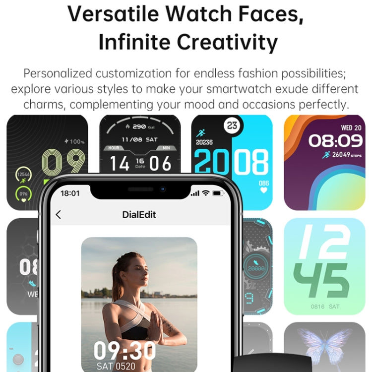 Bluetooth Talk HD Large Screen Heart Rate Oxygen Monitoring Multi-Sport Mode Smart Watch(Purple) - Smart Watches by PMC TechLife | Online Shopping South Africa | PMC TechLife | Buy Now Pay Later Mobicred