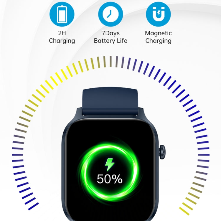 Bluetooth Talk HD Large Screen Heart Rate Oxygen Monitoring Multi-Sport Mode Smart Watch(Black) - Smart Watches by PMC TechLife | Online Shopping South Africa | PMC TechLife | Buy Now Pay Later Mobicred
