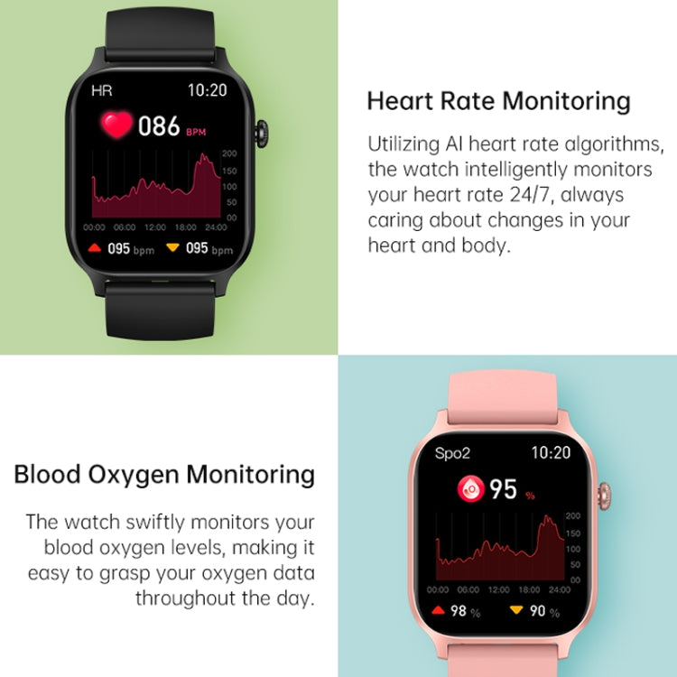 Bluetooth Talk HD Large Screen Heart Rate Oxygen Monitoring Multi-Sport Mode Smart Watch(Purple) - Smart Watches by PMC TechLife | Online Shopping South Africa | PMC TechLife | Buy Now Pay Later Mobicred
