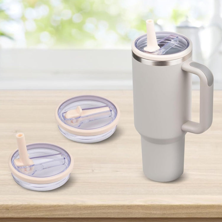 For Stanley 40oz Adventure Quencher Transparent Straw Lid Replacement Parts, Spec: 4pcs /Set White