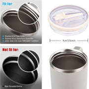 For Stanley 40oz Adventure Quencher Transparent Straw Lid Replacement Parts, Spec: 4pcs /Set White
