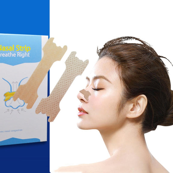 30pcs /Pack 66 X 19mm Nasal Strips To Improve Sleep, Reduce Snoring And Relieve Nose Congestion