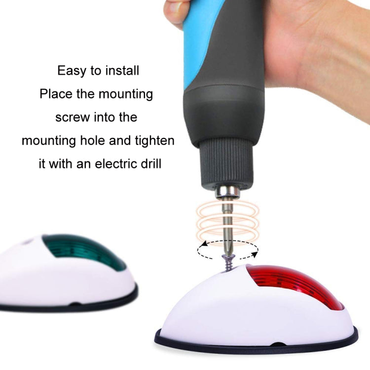 Marine Navigation Warning Light Signal LED Yacht Light, Color: Silver Shell Green - Marine Accessories & Parts by PMC Jewellery | Online Shopping South Africa | PMC Jewellery | Buy Now Pay Later Mobicred