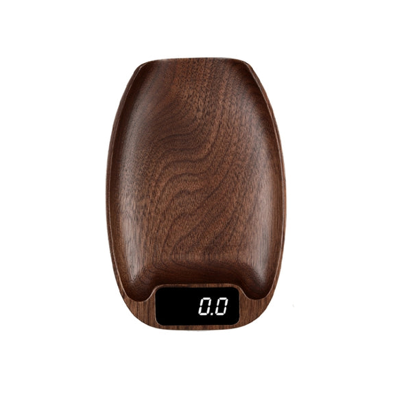 100g/0.1g   Wood Electronic Tea Coffee Scale Kitchen Bar Scale(Ebony)