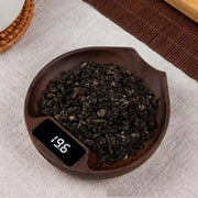 100g/0.1g Wood Electronic Tea Coffee Scale Kitchen Bar Scale(Wood Color)