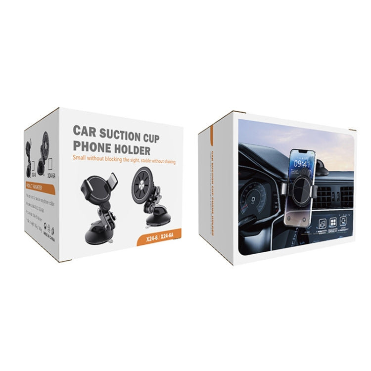 Central Control Instrument Panel Car Navigation Universal Phone Holder, Model: X24-6 Clip Suction Cup