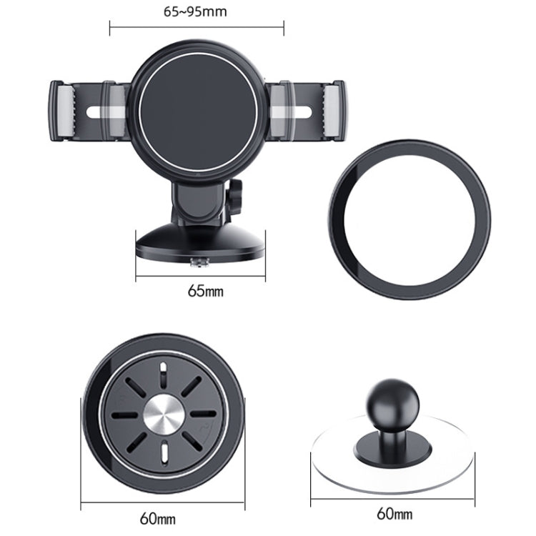 Central Control Instrument Panel Car Navigation Universal Phone Holder, Model: X24-6 Clip Suction Cup